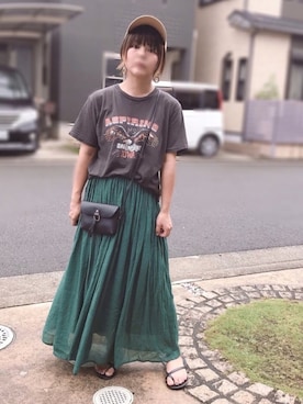 「DAISO（DAISO）のアイテム」を使った、きな☆ki_naさん（レディース・153cm）の夏コーディネート