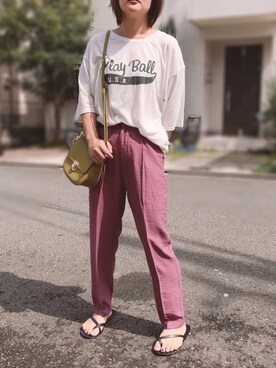 「DAISO（DAISO）のアイテム」を使った、きな☆ki_naさん（レディース・153cm）の夏コーディネート
