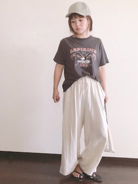 「DAISO（DAISO）のアイテム」を使った、きな☆ki_naさん（レディース・153cm）の夏コーディネート