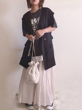 「rectangle（レクタングル）のアイテム」を使った、きな☆ki_naさん（レディース・153cm）の秋コーディネート