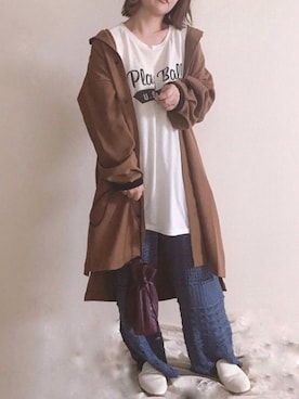 「CASPER JOHN（キャスパージョン）のアイテム」を使った、きな☆ki_naさん（レディース・153cm）の秋コーディネート