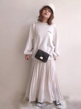 「H&M（エイチ・アンド・エム）のアイテム（バッグ）」を使った、きな☆ki_naさん（レディース・153cm）の冬コーディネート