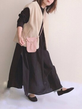 「春めきシューズ」｜「アイテム（その他アウター）」を使った、きな☆ki_naさん（レディース・153cm）の春コーディネート
