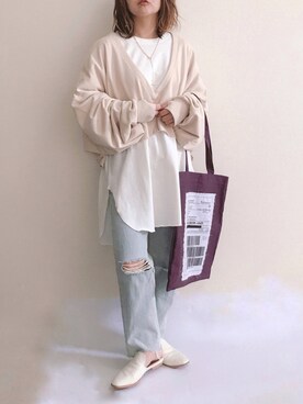 「CFT.（シフト）のアイテム（アクセサリー）」を使った、きな☆ki_naさん（レディース・153cm）の春コーディネート