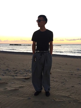 「Bread & Boxersのアイテム」を使った、Mitsuiさん（メンズ・176cm）の秋コーディネート