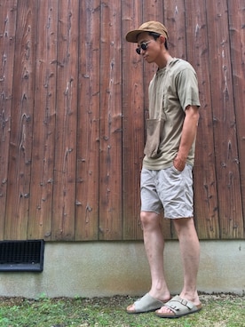 「electric cottage（エレクトリックコテージ）のアイテム」を使った、MOSさん（メンズ・178cm）の夏コーディネート