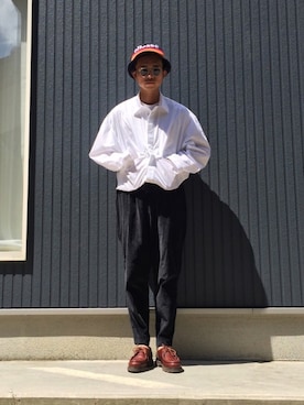 「ellesse（エレッセ）のアイテム（帽子）」を使った、MOSさん（メンズ・178cm）の秋コーディネート