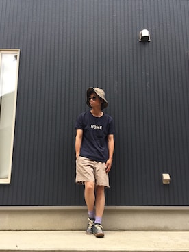 「カットオフ」｜「アイテム（その他）」を使った、MOSさん（メンズ・178cm）の夏コーディネート