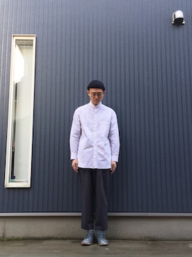 「CristaSeya （クリスタセヤ）のアイテム（トップス）」を使った、MOSさん（メンズ・178cm）の冬コーディネート
