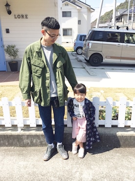 「A.P.C.（アーペーセー）のPETIT STANDARD/プチスタンダード（デニムパンツ）」を使った、MOSさん（メンズ・178cm）の春コーディネート
