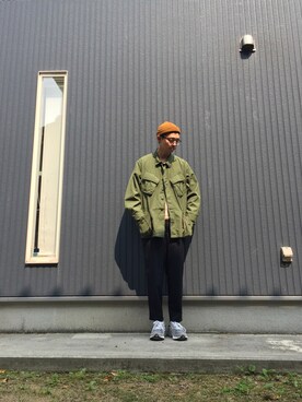 「URBAN RESEARCH（アーバンリサーチ）のアイテム（ニットキャップ/ビーニー）」を使った、MOSさん（メンズ・178cm）の夏コーディネート