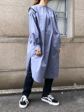 「miette（ミエット）のアイテム（シャツワンピース）」を使った、mietteさん（レディース・150cm）の春コーディネート