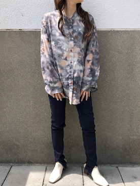 「ぼかし柄」｜mietteさん（レディース・150cm）の春コーディネート