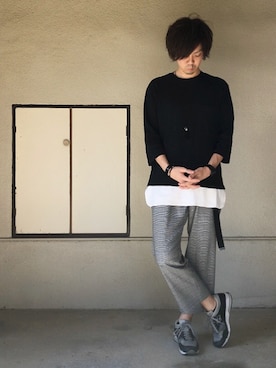 「7分袖」｜「アイテム（その他）」を使った、サマルさん（メンズ・175cm）の秋コーディネート