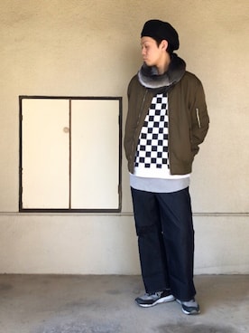 「NEW BALANCE（ニューバランス）のNEW BALANCE / ニューバランス M1500（スニーカー）」を使った、サマルさん（メンズ・175cm）の冬コーディネート