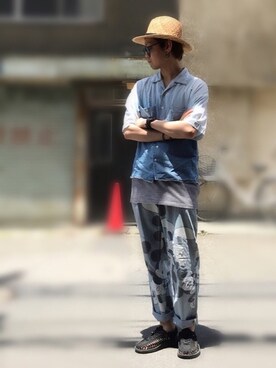 「ミッキー」｜サマルさん（メンズ・175cm）の夏コーディネート