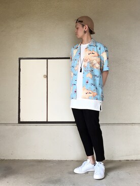 「ZIP FIVE（ジップファイブ）のアイテム（キャップ）」を使った、サマルさん（メンズ・175cm）の夏コーディネート