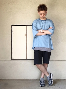 「岩座 IWAKURA（イワクラ）のアイテム」を使った、サマルさん（メンズ・175cm）の夏コーディネート