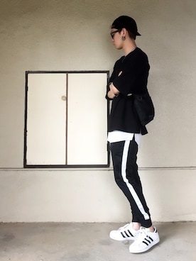 「ZIP FIVE（ジップファイブ）のアイテム（キャップ）」を使った、サマルさん（メンズ・175cm）の夏コーディネート