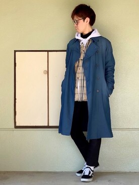 「zozoデニム」｜「アイテム（トレンチコート）」を使った、サマルさん（メンズ・175cm）の冬コーディネート