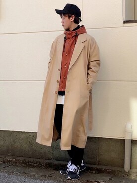 「ロールアップ」｜「アイテム（マウンテンパーカー）」を使った、サマルさん（メンズ・175cm）の冬コーディネート