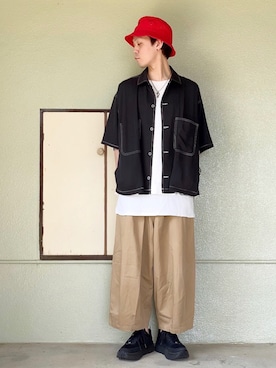 「SEVENDAYS=SUNDAY（セブンデイズサンデイ）のアイテム（帽子）」を使った、サマルさん（メンズ・175cm）の春コーディネート