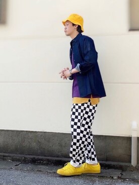 「アイテム（タンクトップ）」を使った、サマルさん（メンズ・175cm）の春コーディネート
