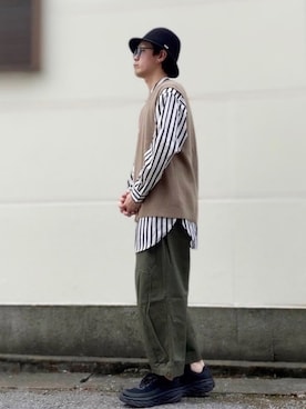 「Vaya Con Dios（ヴァヤコンディオス）のアイテム」を使った、サマルさん（メンズ・175cm）の春コーディネート