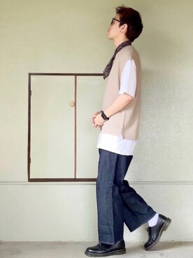 「秋のカフェオレコーデ」｜「アイテム（財布/小物）」を使った、サマルさん（メンズ・175cm）の秋コーディネート