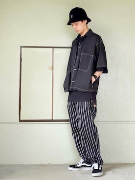 「アイテム（タンクトップ）」を使った、サマルさん（メンズ・175cm）の秋コーディネート