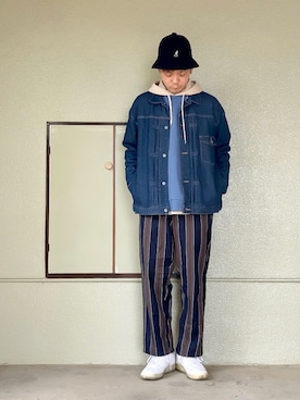 「TIMELY WARNING（タイムリーワーニング）のアイテム（ジャケット/アウター）」を使った、サマルさん（メンズ・175cm）の冬コーディネート