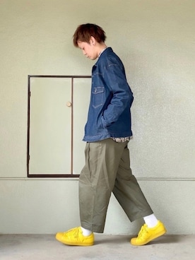 「TIMELY WARNING（タイムリーワーニング）のアイテム（ジャケット/アウター）」を使った、サマルさん（メンズ・175cm）の冬コーディネート