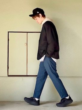 「FREAK'S STORE（フリークスストア）のアイテム（テーラードジャケット）」を使った、サマルさん（メンズ・175cm）の春コーディネート