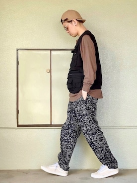 「ZIP FIVE（ジップファイブ）のアイテム（帽子）」を使った、サマルさん（メンズ・175cm）の春コーディネート