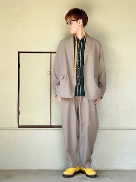 「FREAK'S STORE（フリークスストア）のアイテム（テーラードジャケット）」を使った、サマルさん（メンズ・175cm）の春コーディネート