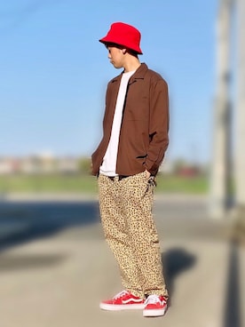 「SEVENDAYS=SUNDAY（セブンデイズサンデイ）のアイテム（帽子）」を使った、サマルさん（メンズ・175cm）の春コーディネート