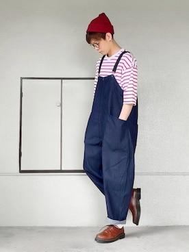 「niko and...（ニコアンド）のアイテム（オールインワン・サロペット）」を使った、サマルさん（メンズ・175cm）の夏コーディネート