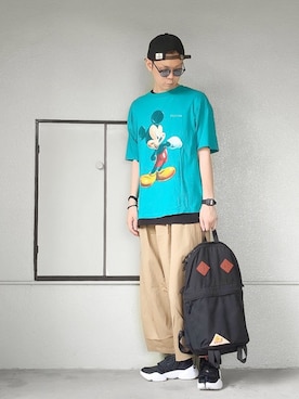 「ZIP FIVE（ジップファイブ）のアイテム（帽子）」を使った、サマルさん（メンズ・175cm）の夏コーディネート