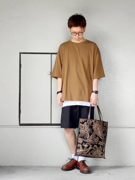 「DHOLIC（ディーホリック）のアイテム（トップス）」を使った、サマルさん（メンズ・175cm）の夏コーディネート
