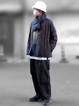 「DHOLIC（ディーホリック）のアイテム（トップス）」を使った、サマルさん（メンズ・175cm）の冬コーディネート