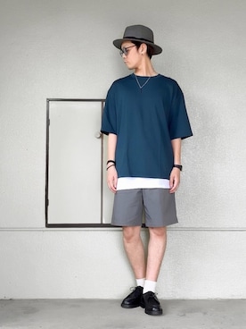 「DHOLIC（ディーホリック）のアイテム（トップス）」を使った、サマルさん（メンズ・175cm）の夏コーディネート