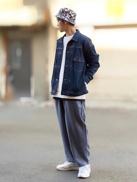 「DHOLIC（ディーホリック）のアイテム（トップス）」を使った、サマルさん（メンズ・175cm）の冬コーディネート