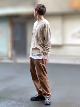 「DHOLIC（ディーホリック）のアイテム（トップス）」を使った、サマルさん（メンズ・175cm）の春コーディネート