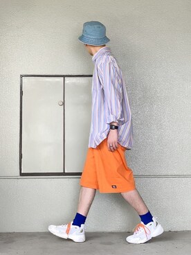 パンツ オレンジ系 を使ったメンズ人気ファッションコーディネート Wear
