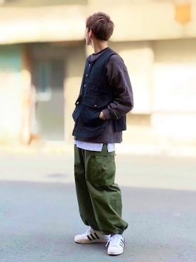「DHOLIC（ディーホリック）のアイテム（トップス）」を使った、サマルさん（メンズ・175cm）の春コーディネート