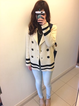 「Rika（リカ）のアイテム」を使った、haruさん（レディース・156cm）の冬コーディネート