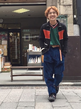 「umit benan（ウミットベナン）のアイテム」を使った、haruka yamashitaさん（メンズ・160cm）の春コーディネート