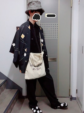 「足袋」｜「アイテム（その他アウター）」を使った、ソユさん（メンズ・175cm）の秋コーディネート