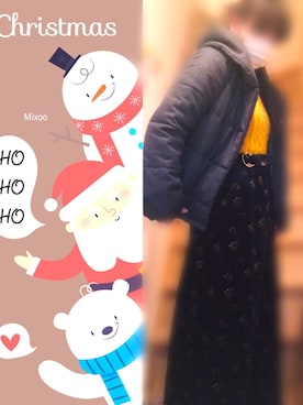 「メチャカリ」｜「アイテム（パンツ）」を使った、amoさん（レディース・148cm）の冬コーディネート