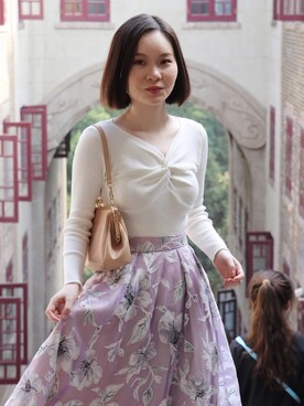 淡淡呀さん（レディース・158cm）の春コーディネート